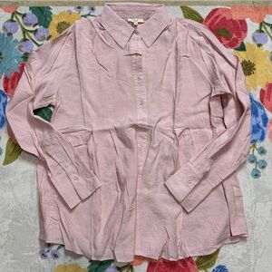 Easel Dusty Pink Button-Up Shirt